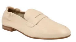 Mocasines planos de piel con antifaz para mujer