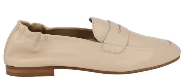 Mocasines planos de piel con antifaz para mujer