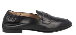 Mocasines planos de piel con antifaz para mujer