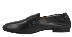 Mocasines planos de piel con antifaz para mujer