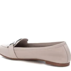 Mocasines planos de piel con adorno para mujer
