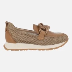Mocasines sport Kansas en combinado de piel y rejilla