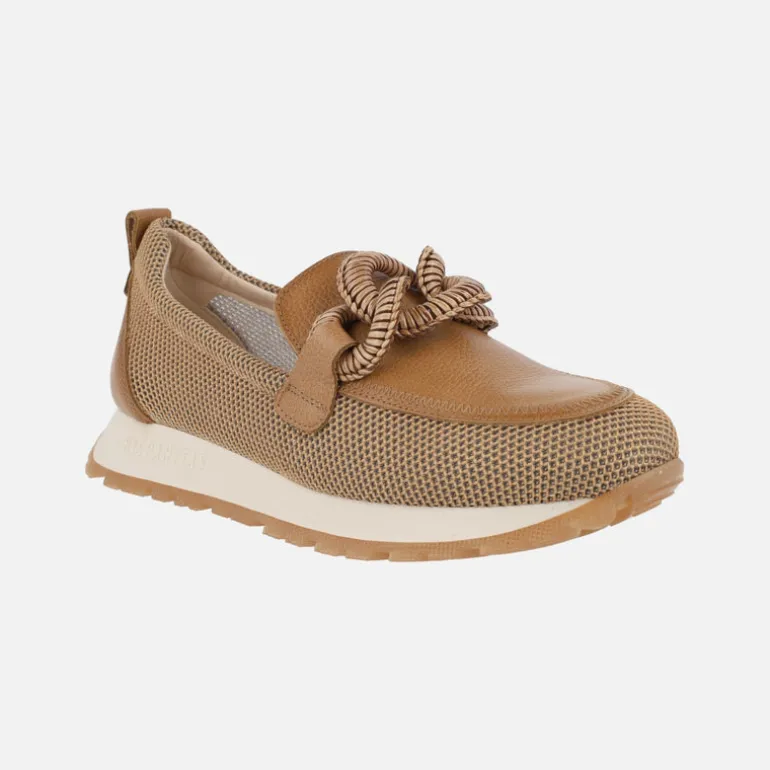 Mocasines sport Kansas en combinado de piel y rejilla