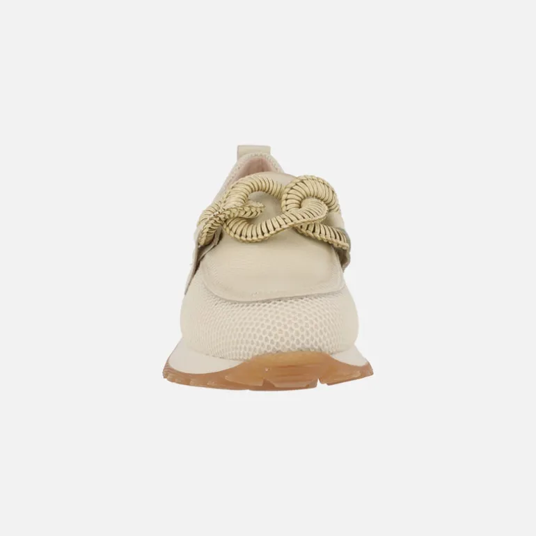 Mocasines sport Kansas en combinado de piel y rejilla