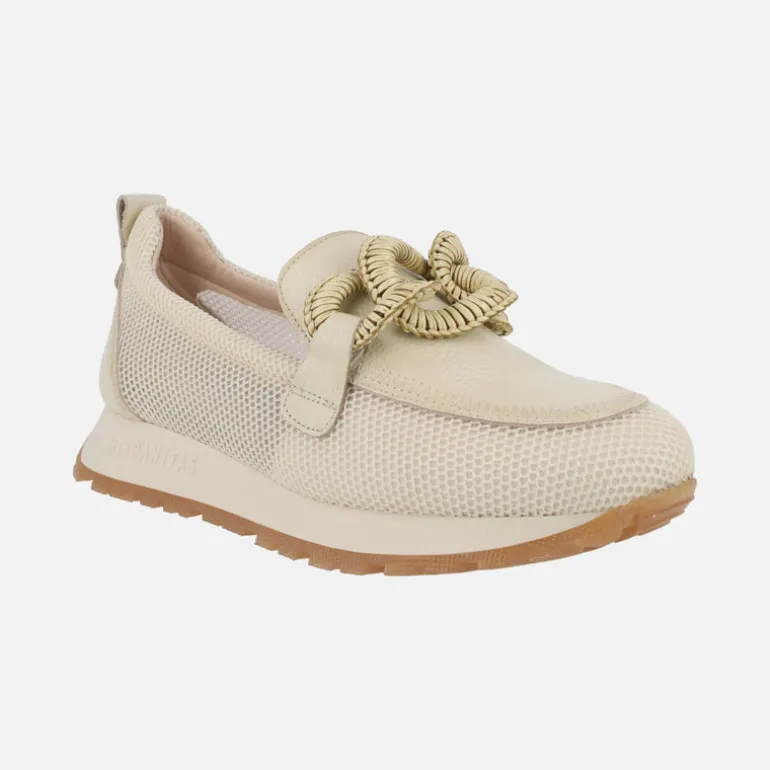Mocasines sport Kansas en combinado de piel y rejilla