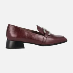 Mocasines Suri para mujer en piel texturizada con adorno metálico