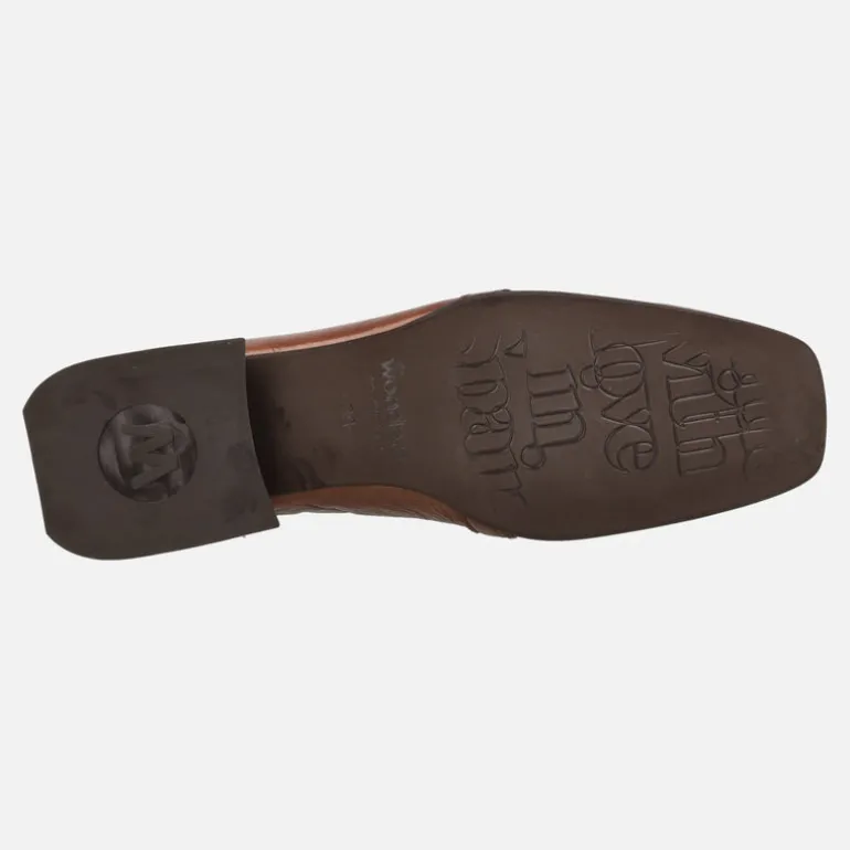 Mocasines Suri para mujer en piel texturizada con adorno metálico
