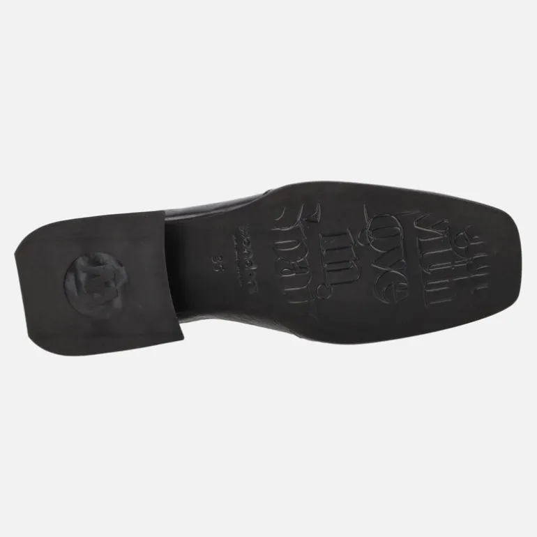 Mocasines Suri para mujer en piel texturizada con adorno metálico