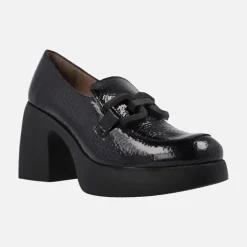 Mocasines Tucson en charol Caribu negro para mujer