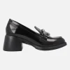 Mocasines Wonders Fly Kimba en florentik negro con adorno metálico