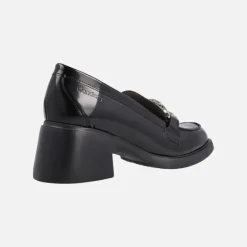 Mocasines Wonders Fly Kimba en florentik negro con adorno metálico