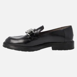 Mocasines Wonders Suri en piel florentik con adorno de cadena