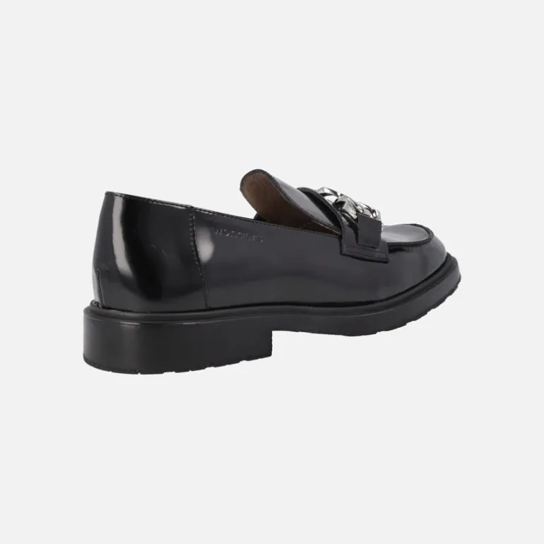 Mocasines Wonders Suri en piel florentik con adorno de cadena