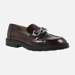 Mocasines Wonders Suri en piel florentik con adorno de cadena