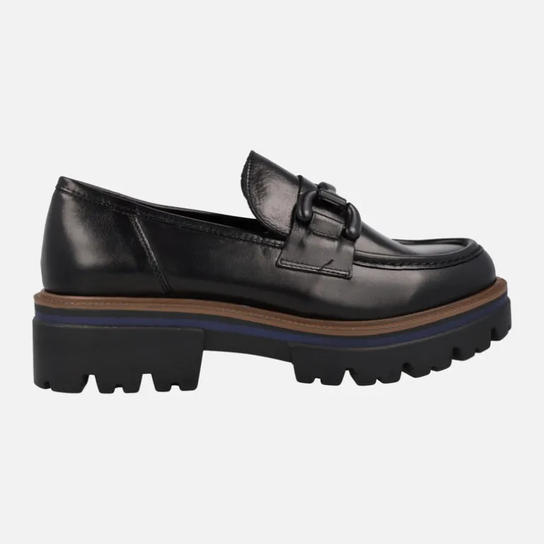 Mocasín con bordón y adorno metálico Lince
