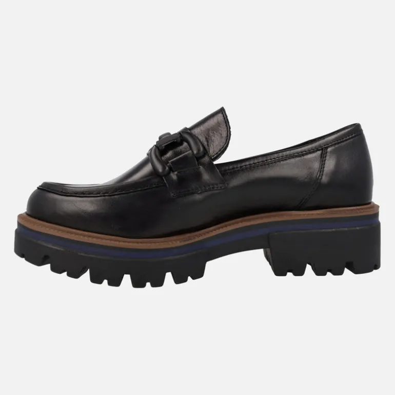 Mocasín con bordón y adorno metálico Lince