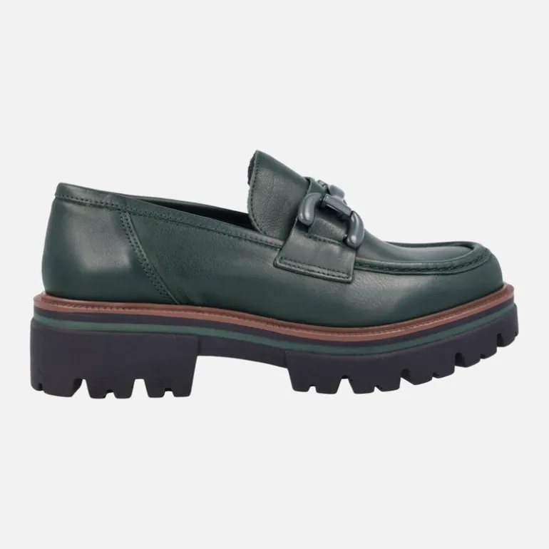 Mocasín con bordón y adorno metálico Lince