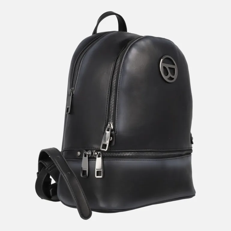 Mochilas de piel vegana con logo metálico Chiclana