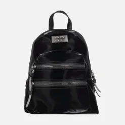 Mochilas en tejido negro efecto aterciopelado Samoa