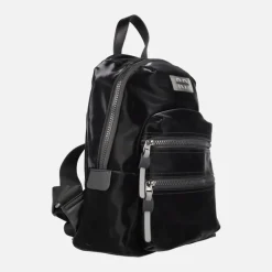 Mochilas en tejido negro efecto aterciopelado Samoa