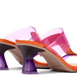 Mules combinados en piel y vinilo Hispanitas
