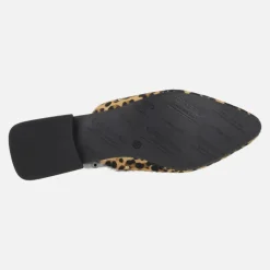 Mules planos en animal print leopardo Irasburg