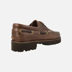 Naúticos clásicos de piel para hombre en color cuero