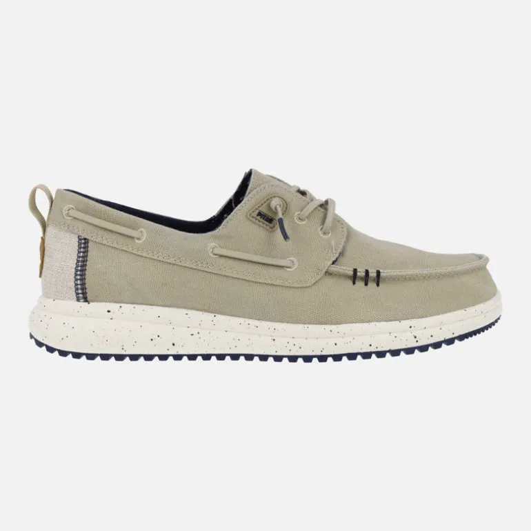 Naúticos para hombre Byron en tejido algodón beige