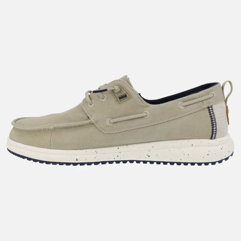 Naúticos para hombre Byron en tejido algodón beige