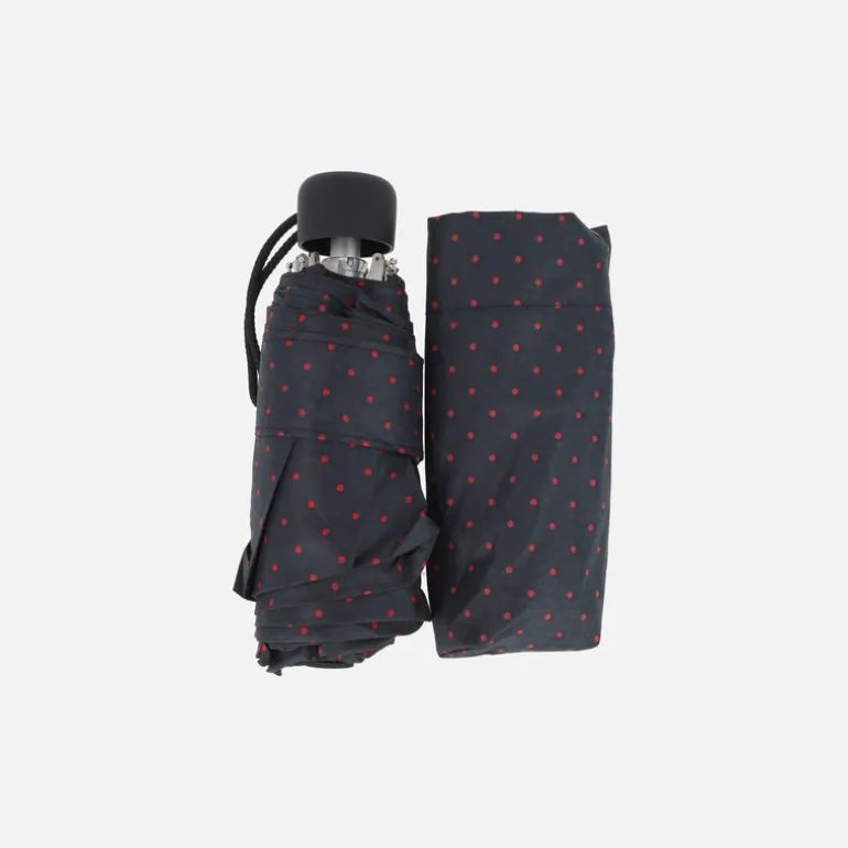 Paraguas plegable con estampado de lunares
