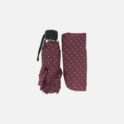 Paraguas plegable con estampado de lunares