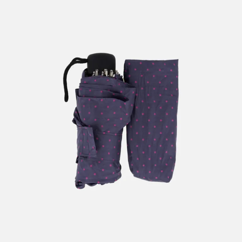 Paraguas plegable con estampado de lunares