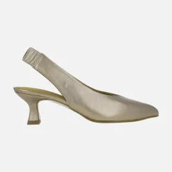 Salones destalonados de piel con tacones midi Mandalay