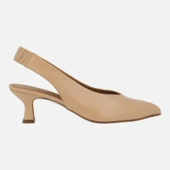 Salones destalonados de piel con tacones midi Mandalay