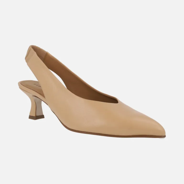 Salones destalonados de piel con tacones midi Mandalay