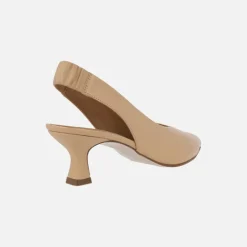 Salones destalonados de piel con tacones midi Mandalay