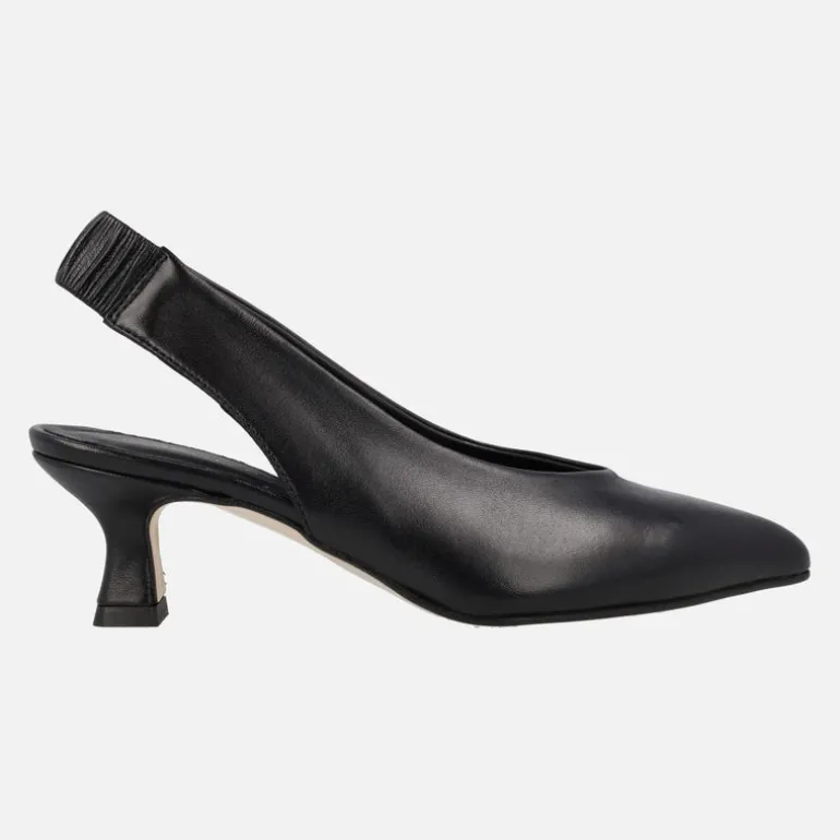 Salones destalonados de piel con tacones midi Mandalay