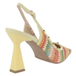 Salones Momsa Hippie en crochet multicolor para mujer