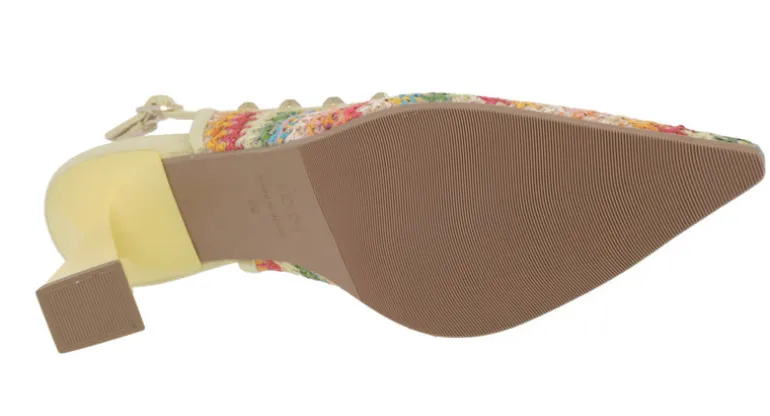 Salones Momsa Hippie en crochet multicolor para mujer