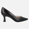 Salones negros de piel con tacones de 7 cms Lodi Juno