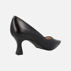 Salones negros de piel con tacones de 7 cms Lodi Juno