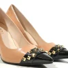 Salones Seneri en combinado negro nude