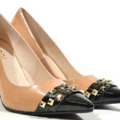 Salones Seneri en combinado negro nude