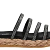 Sandalias Ancona de cuatro tiras con strass