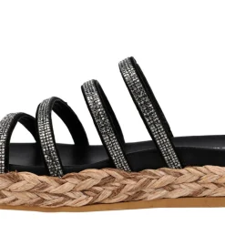 Sandalias Ancona de cuatro tiras con strass