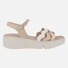 Sandalias Andy con tiras de piel combinadas y cuña WondersFLY