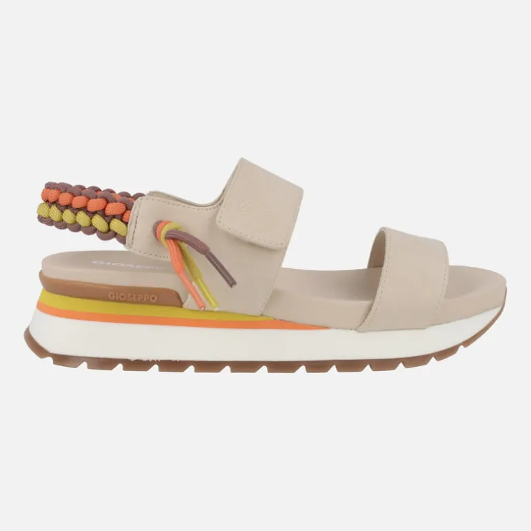Sandalias Austell con cierre de velcro y detalle de trenzado multicolor