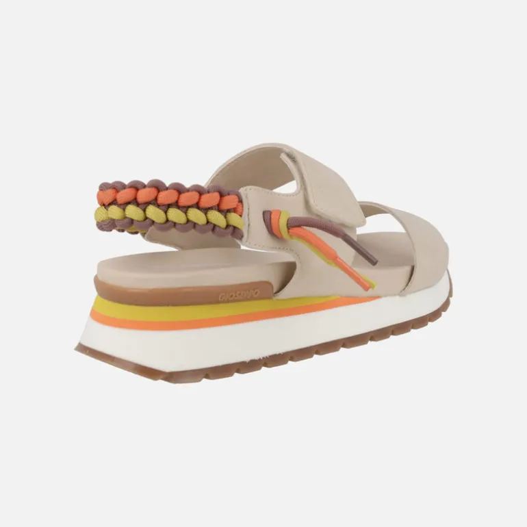 Sandalias Austell con cierre de velcro y detalle de trenzado multicolor