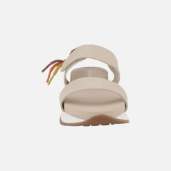Sandalias Austell con cierre de velcro y detalle de trenzado multicolor