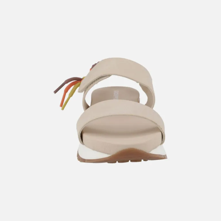 Sandalias Austell con cierre de velcro y detalle de trenzado multicolor